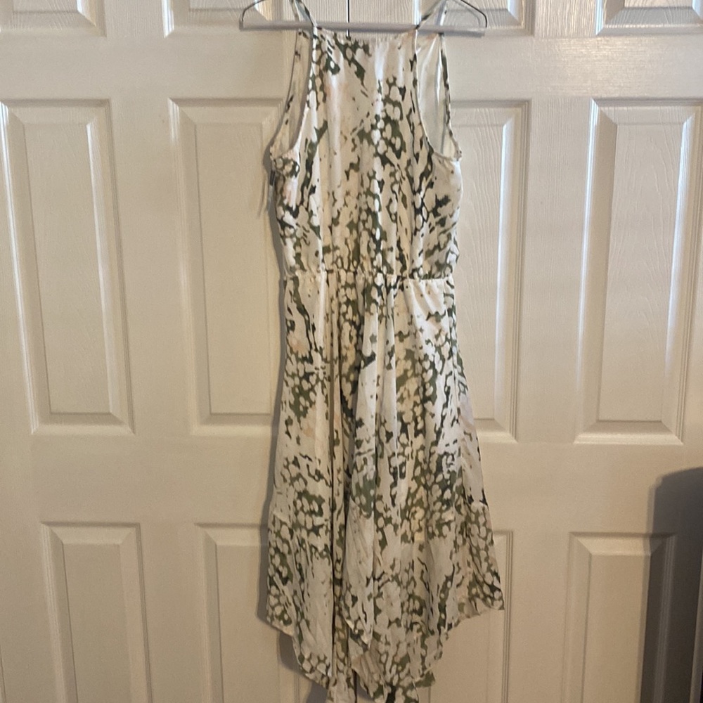 Dress, Green/Wht/Peach, S - Picture 5 of 7